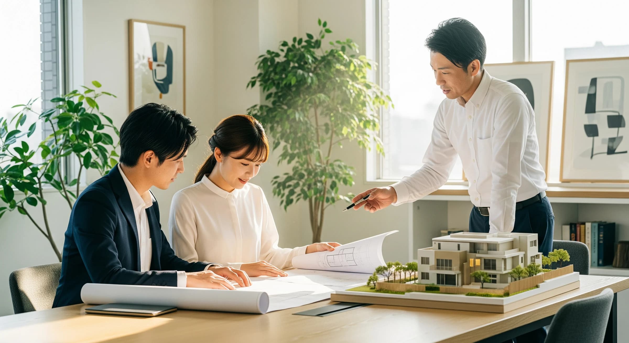 移住準備について相談する様子